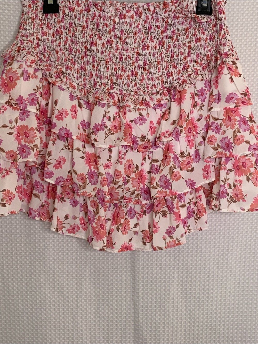 Altar'd State Pink Floral Smocked Circle Skirt - Picture 7 of 11